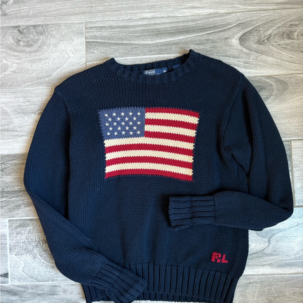 Polo Ralph Lauren American Flag Sweater!